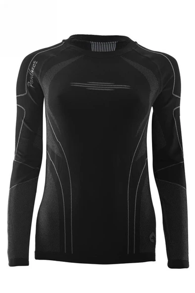 Panthzer Ceramic Baselayer Long Sleeve T-Shirt Women / Black-Grey - Resim 2
