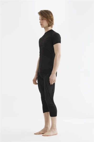 Panthzer EXTREME Muscle Baselayer 3/4 Pant Men/ Black-Grey ( Polygiene) - Resim 2
