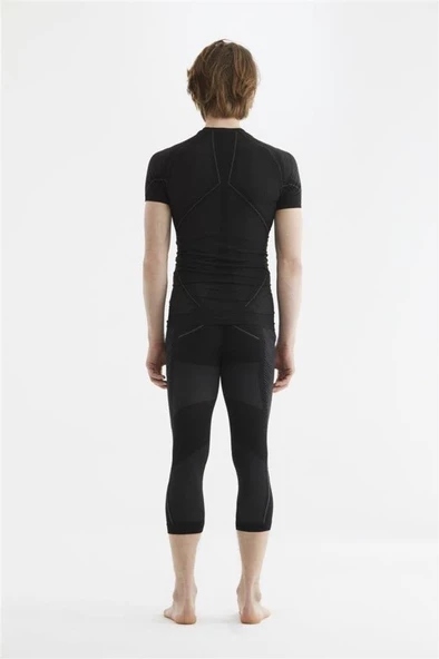 Panthzer EXTREME Muscle Baselayer 3/4 Pant Men/ Black-Grey ( Polygiene) - Resim 3