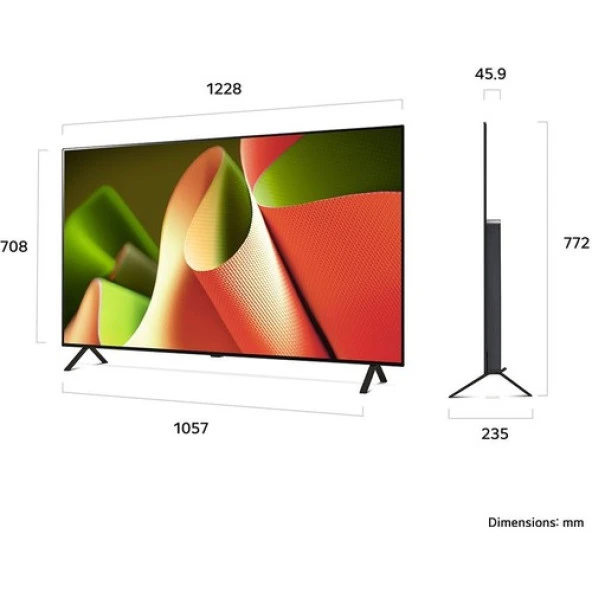 Lg OLED55B46LA 55 139 Ekran Uydu Alıcılı 4K Ultra Hd Smart OLED Tv