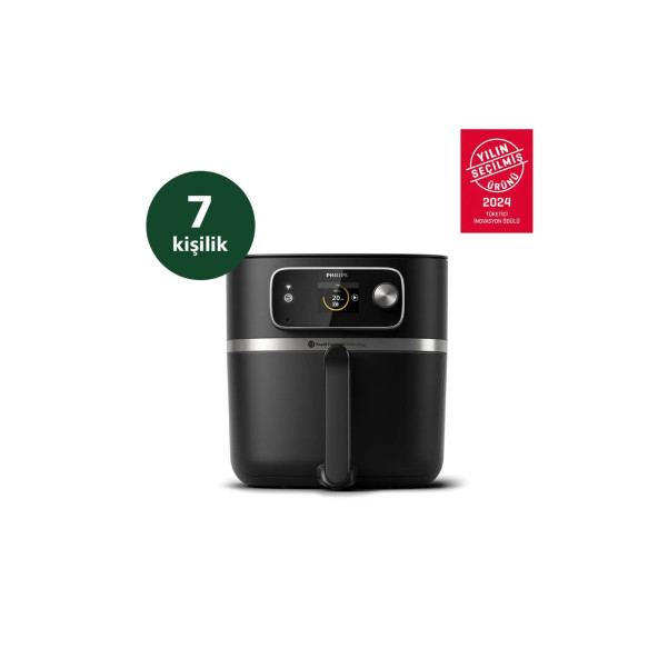 Philips 7000 Serisi XXL Airfryer, Uzaktan Bağlantı, Gıda Termometreli, 2kg, 8.3L, HD9880/90