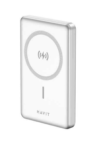 Havit 10000mAh Magsafe Manyetik Kablosuz Powerbank Ultra İnce 20W, Iphone Uyumlu