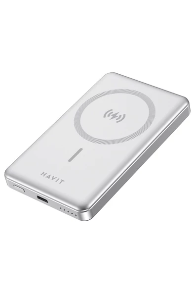 Havit 10000mAh Magsafe Manyetik Kablosuz Powerbank Ultra İnce 20W, Iphone Uyumlu - 7