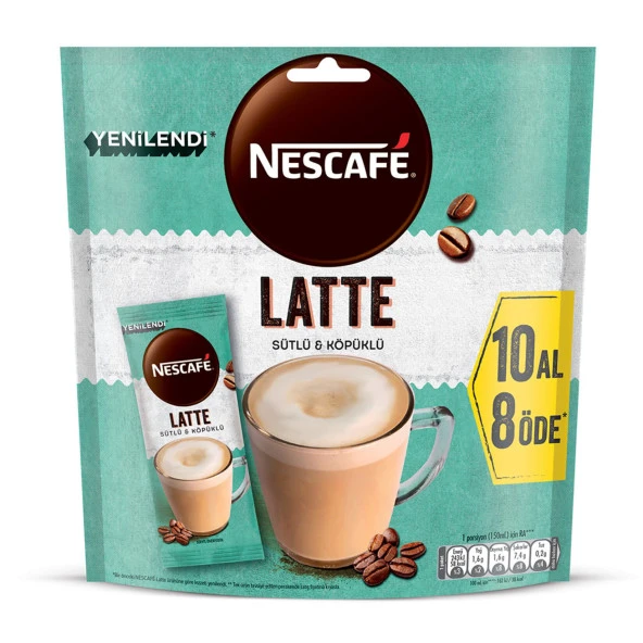 Nescafe Latte Kahve 14,5 gr 30 Adet