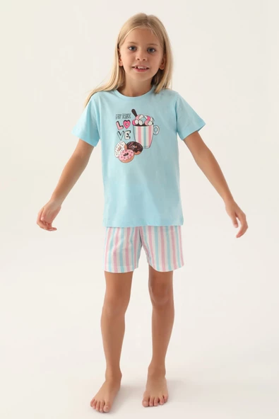 Arnetta 2887 My True Kız Çocuk Şort Pijama Takım