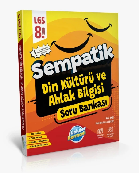 ÜNLÜLER KARMASI Sempatik 8. Sınıf Din Kültürü ve Ahlak Bilgisi Soru Bankası