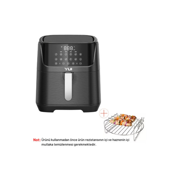 Yui Air Fryer 5.5 Litre Siyah M25 Maxifry Pro Akıllı Fritöz - 4
