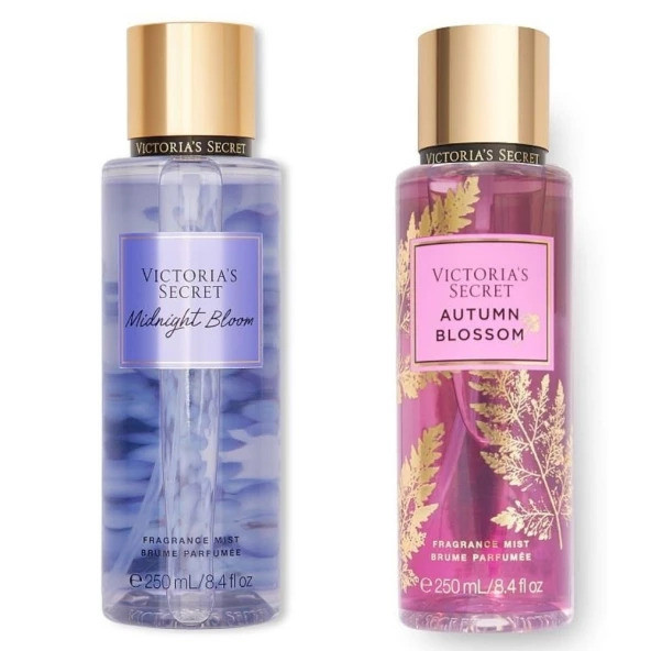 Victoria's Secret Midnight Bloom-Autumn Blossom Vücut Spreyi İkili Set