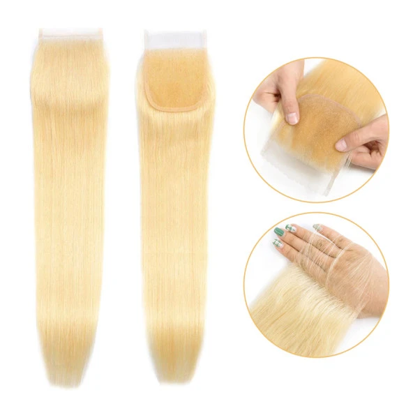 Peruk Tepesi Platin Renk (Closure) 18inch PTPRC18 ürün görseli 1