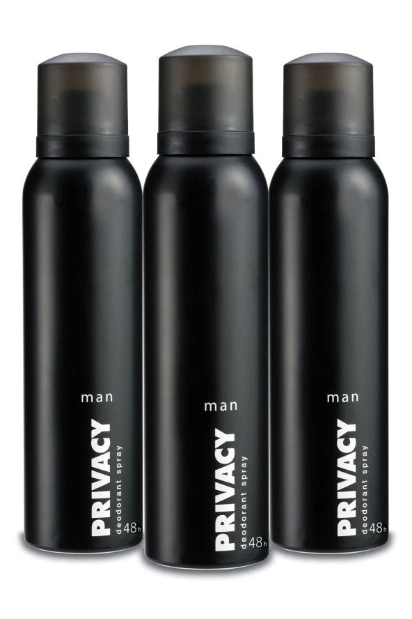 Privacy Men Deodorant 3x150ml