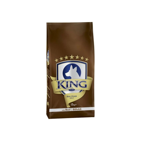 King Plus Beef Dog Biftekli Yetişkin Köpek Maması 15 KG