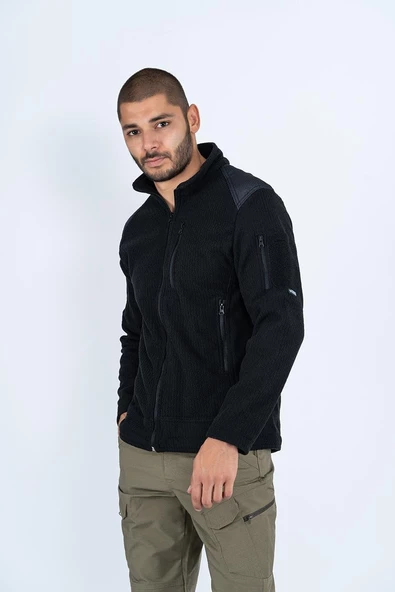 Combat Tactical Outdoor Taktik Polar Mont Petek Dik Yaka Polar Mont - 316 - 7