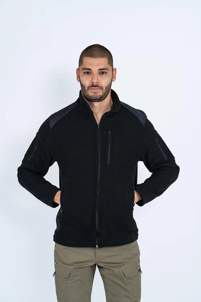 Combat Tactical Outdoor Taktik Polar Mont Petek Dik Yaka Polar Mont - 316 - 2