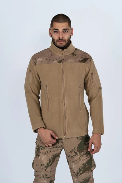 Bikatex Taktik Dik Yaka Erkek Polar Mont Kamuflaj - 321 - 2