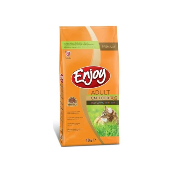 Enjoy Multicolor Renkli Gurme Yetişkin Kedi Maması 15 KG