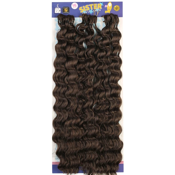 Sister Afro Dalgası Saç - Kumral 6 PM-SISTER-6 ürün görseli 1