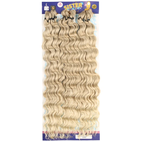 Sister Afro Dalgası Saç - Küllü Balköpüğü / Platin Ombreli 16-613 PM-SISTER-16/613 ürün görseli 1