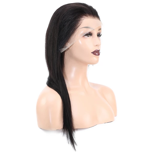 Front Lace Gerçek Tül Peruk Düz - Doğal - 55-60cm NATURALSTW-20 - Resim 2