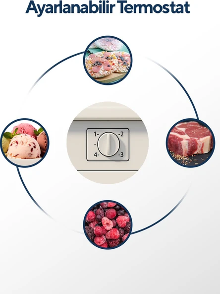 Kumtel HFR-100 3 Çekmeceli Derin Dondurucu - Resim 5