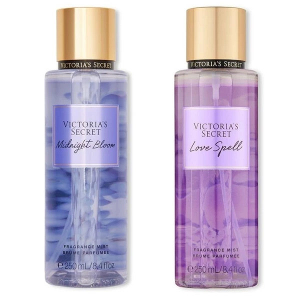 Victoria's Secret Midnight Bloom-Love Spell Vücut Spreyi İkili Set