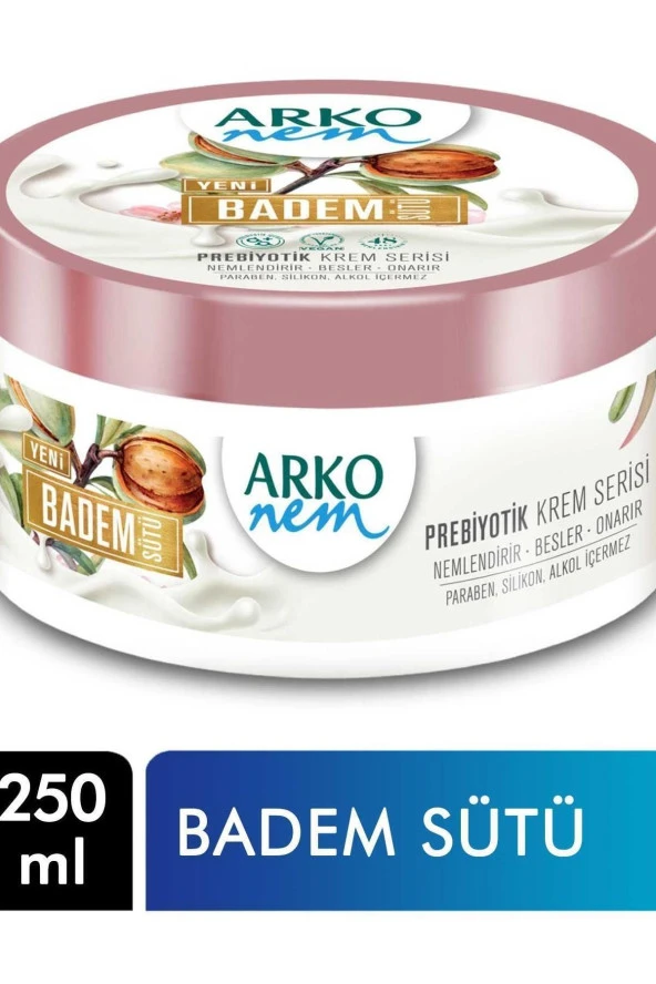 Arko Nem Krem Prebiyotik 250 Ml Badem Sütü  Yüz Kremi