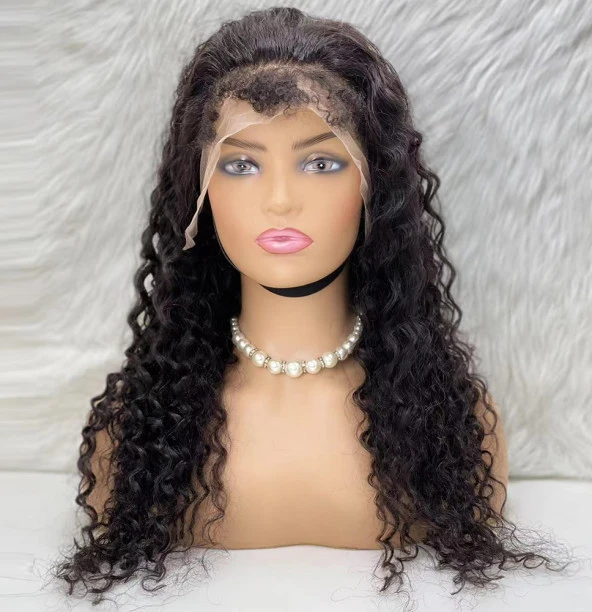 Gerçek Front Lace Tül Peruk - Kabarık Afro - Doğal 65-70cm DJC-24INCH