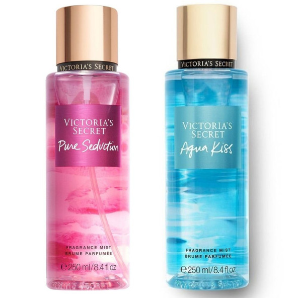 Victoria's Secret Pure Seduction-Aqua Kiss Vücut Spreyi İkili Set