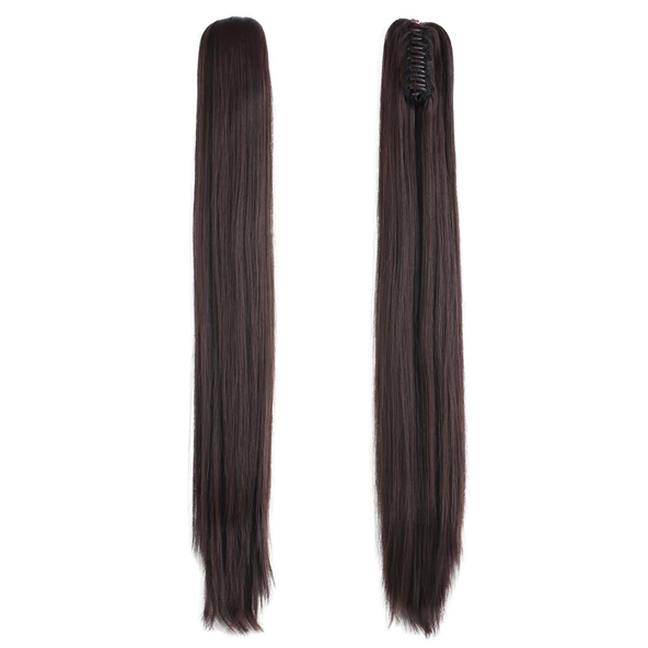 Tokalı Düz At Kuyruğu - Koyu Kahve T640-2-33-PM-14X ürün görseli 1