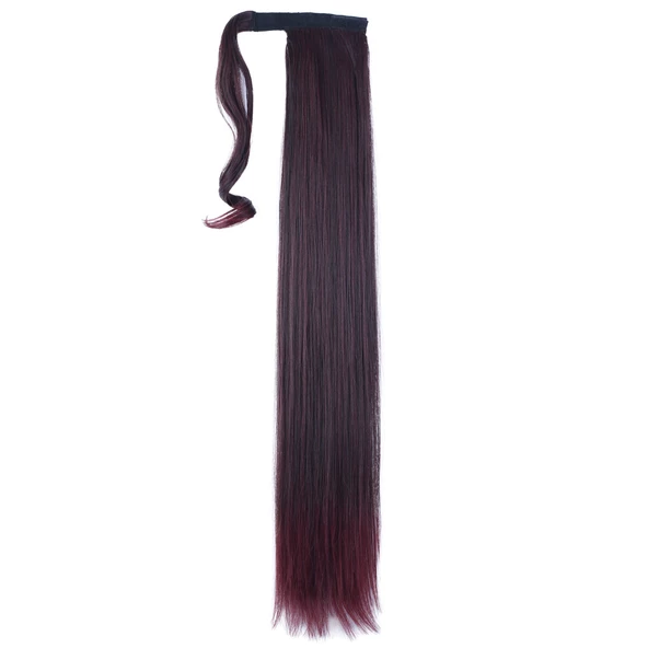 Bağlamalı Düz At Kuyruğu - Koyu Kızıl M150-4T118-PM-14X - Resim 2