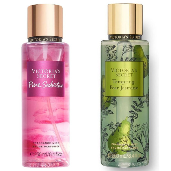 Victoria's Secret Pure Seduction-Tempting Pear Jasmine Vücut Spreyi İkili Set