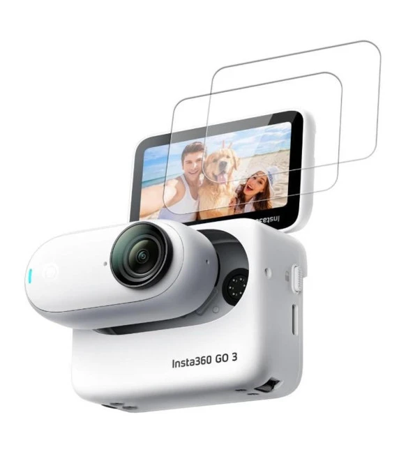 Tfy Store Insta360 Go 3 Uyumlu 2 Adet Şeffaf Ekran koruyucu Nano Jelatin - Resim 2