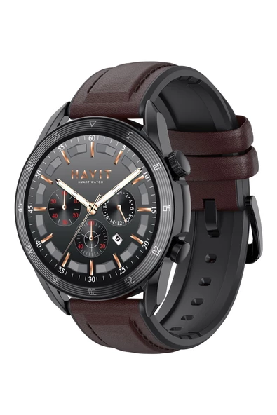 Havit M9030 Pro 46Mm Amoled Ekran Akıllı Saat Kahverengi - 2