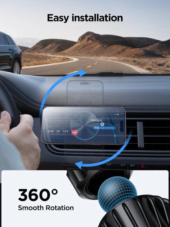 Joyroom JR-ZS240 Pro Manyetik Kablosuz Araç Şarj Cihazı - 2