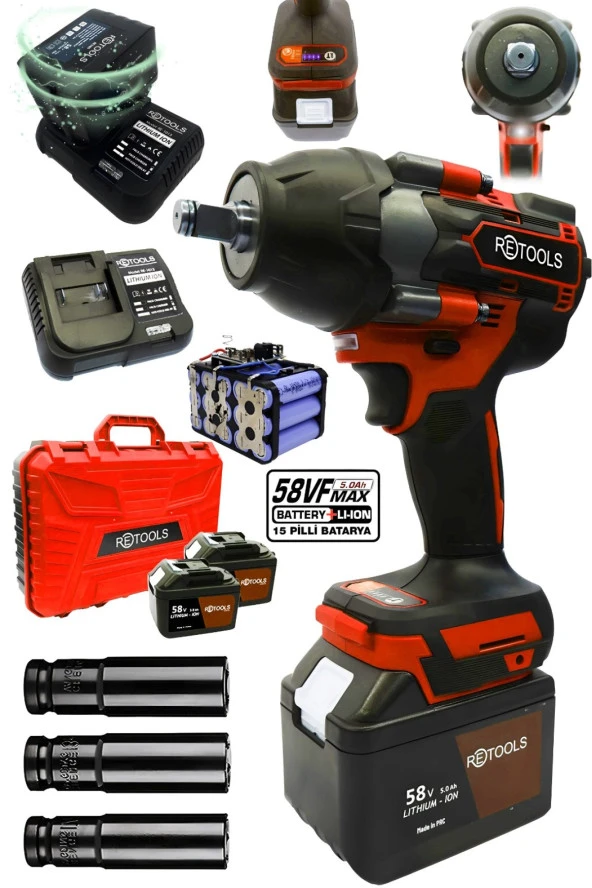 RETOOLS 800NM TORKLU 15 PİLLİ - 1