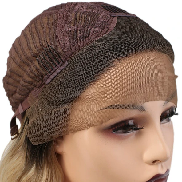 Fiber Sentetik Dalgalı Kısa Tül Peruk - Siyah Balköpüğü Ombreli TUL-KISA-1BT24-PM-14X - Resim 5