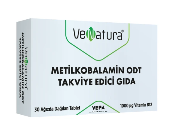 Venatura Vitamin B12 Metilcobalamin ODT (oral dağılan Tablet ) 30 Tablet