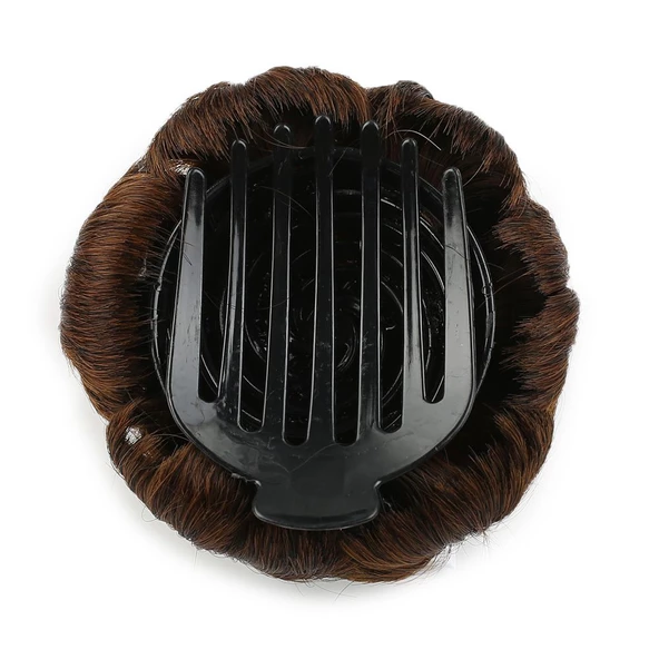 Taşlı Topuz Toka - Kahve Karamel TT-TASLI-2-30-PM-14X - Resim 2