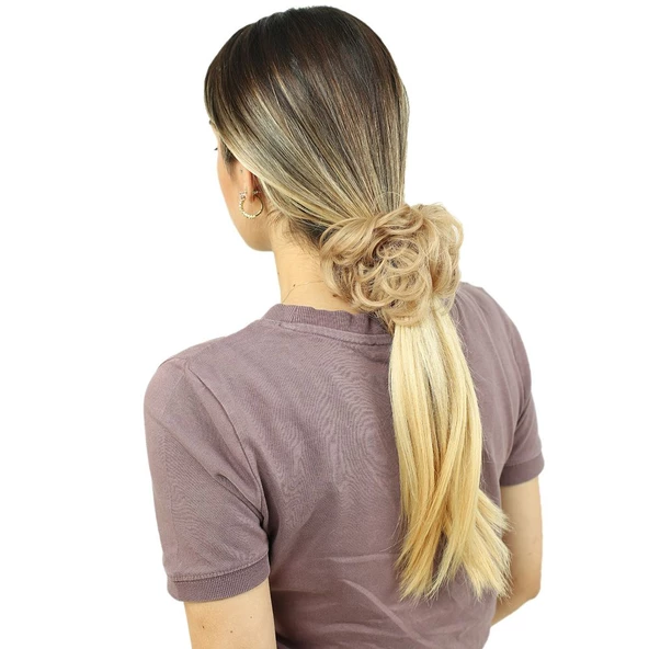 Saçlı Lastikli Topuz Toka - Balköpüğü K-ST-24-PM-14X ürün görseli 1