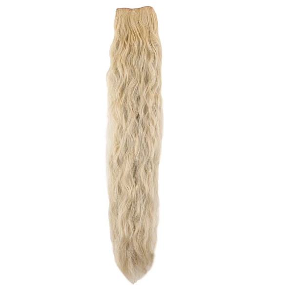 Fiber Sentetik Kabarık Dalgalı 8 Parça Çıt Çıt - Balköpüğü Platin Röfleli W2886-24B613-PM-14X