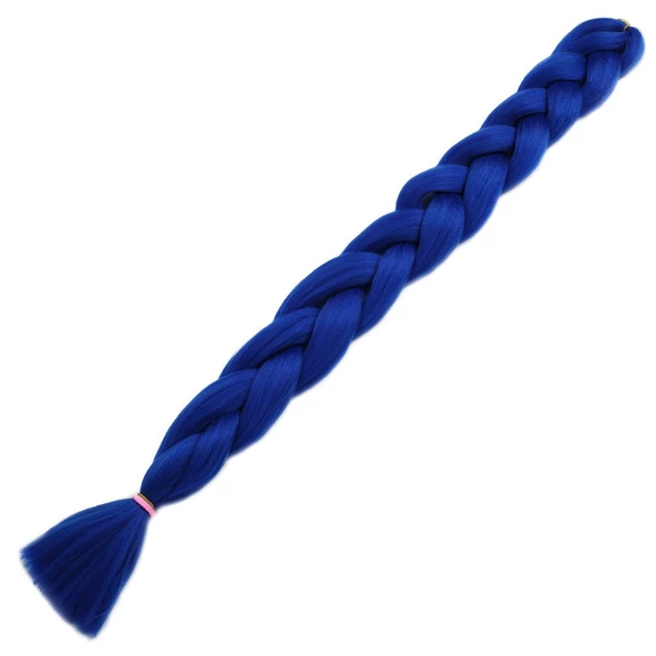 Sentetik Örgülük Saç Esperer 100 Gr. - Koyu Mavi 100-BLUE-PM-14X - Resim 2