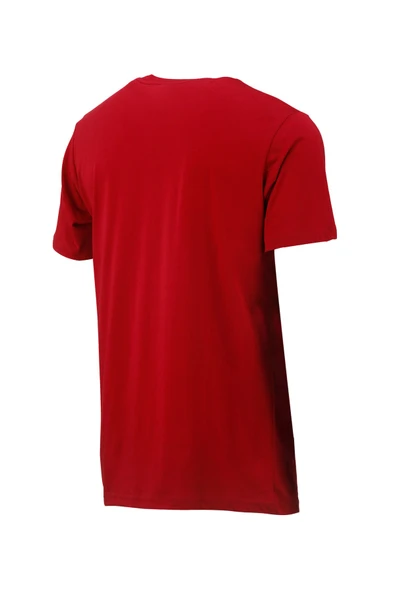 Erkek Bisiklet Yaka Mevsimlik Adventure Baskılı Standart Fit Bordo T-Shirt - Resim 4