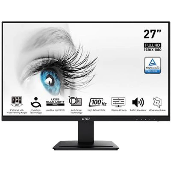 MSI 27 PRO MP273A 1920x1080 (FHD) 16:9 FLAT IPS 100HZ 1MS FREESYNC MONITOR