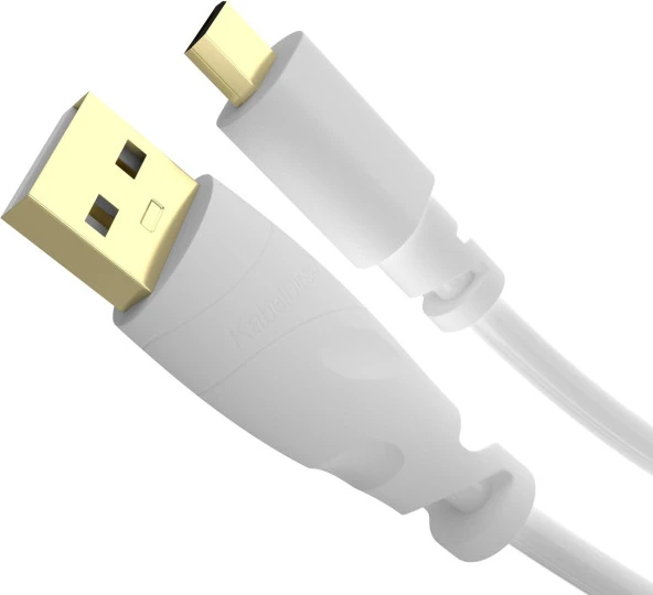 - Mikro USB kablosu - 1,5 m (USB 2.0, şarj kablosu, veri kablosu, beyaz)