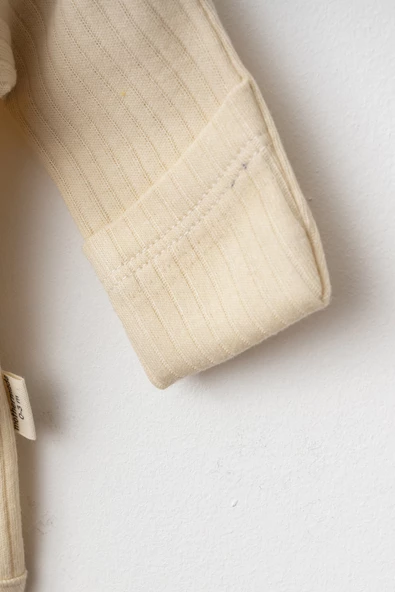 Unisex Bebe Takımı Yumuşak Dokulu Özel Raporlu Pamuklu Kumaştan Alt Üst Bebe Takımı Hediyelik - Resim 3