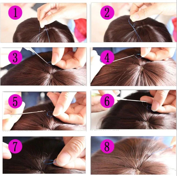 Hair Tinsel - Saç Simi - Yeşil HT-10-PM-14X - Resim 4