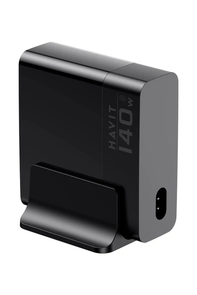 Havit 140W Gan Teknoloji 5-Portlu PD 3.1 Göstergeli Hızlı Şarj Cihazı (Macbook, Iphone Uyumlu) - 4
