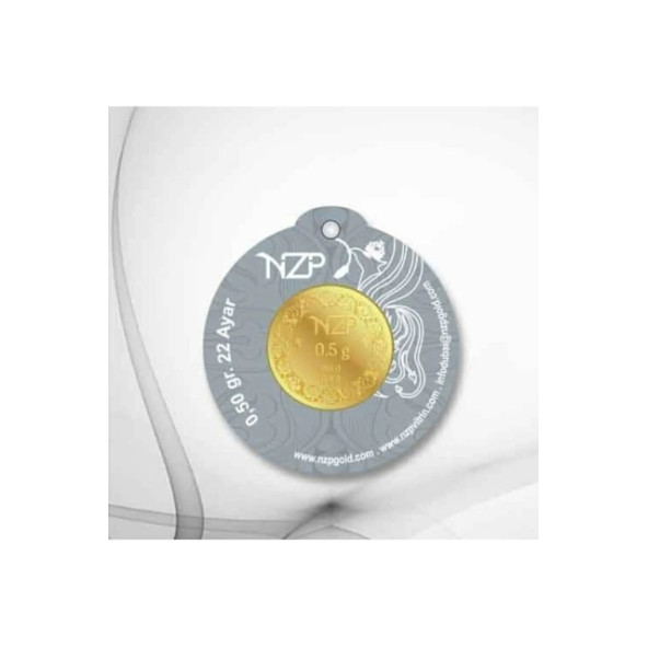 1 Adet 0.50 Gram 22 Ayar Altın(yarım Gram Altın)