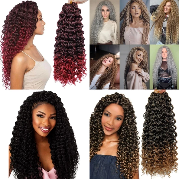 Sister Afro Dalgası Saç-Kahverengi 4 SISTER-4-PM-14X - 3