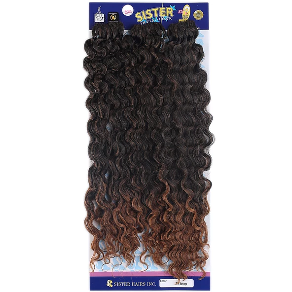 Sister Afro Dalgası Saç-Siyah Kahve Ombreli 1/30 SISTER-1-30-PM-14X