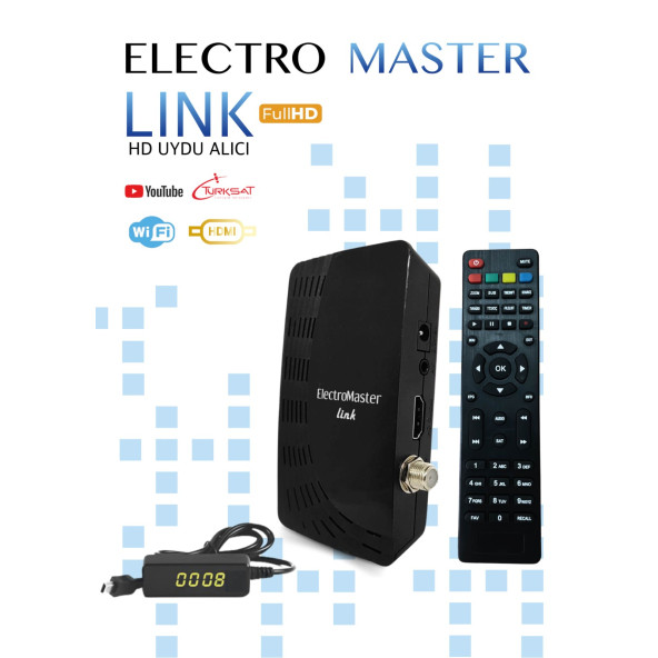 ElectroMaster Link Mini Digital HD 1080p Uydu Alıcısı